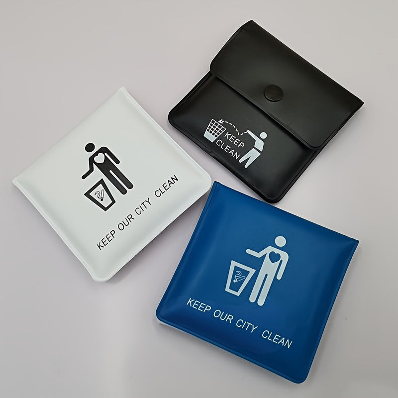 Portable Ashtray for Outdoors, Cigarette Storage Bag, Travel Accessory