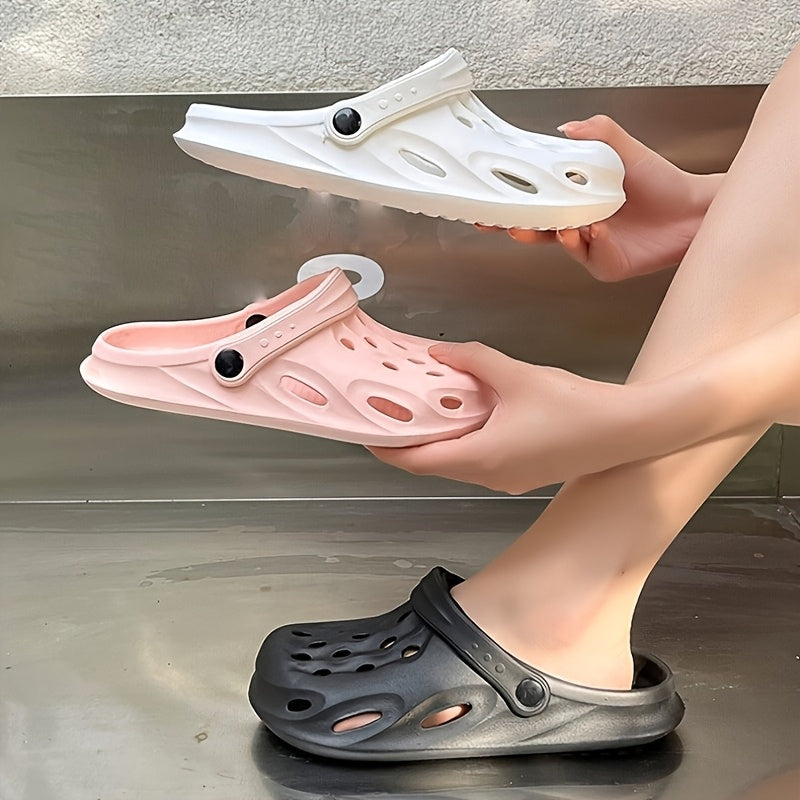 Women's Lightweight Slip-On Sandals, Indoor Outdoor Beach Shoes