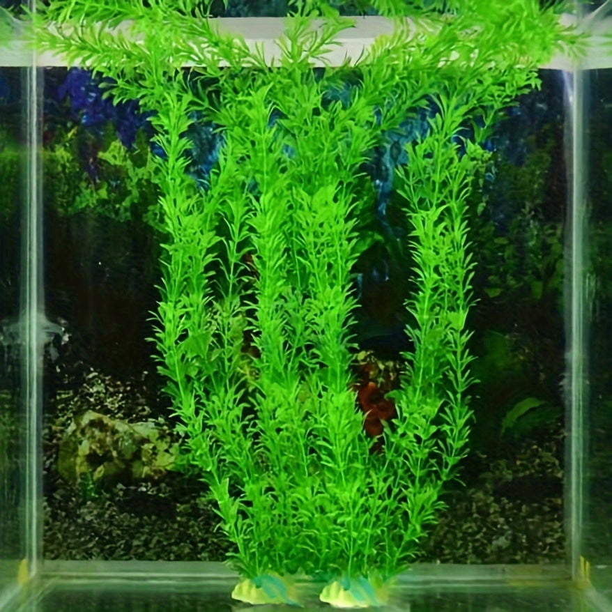Artificial Aquarium Plants PVC Fake Fish Tank Landscaping Green Underwater Decor