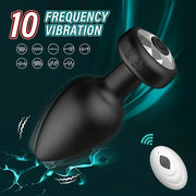 Unisex Silicone Remote Control Vibration Anal Plug Sex Toy for Adults
