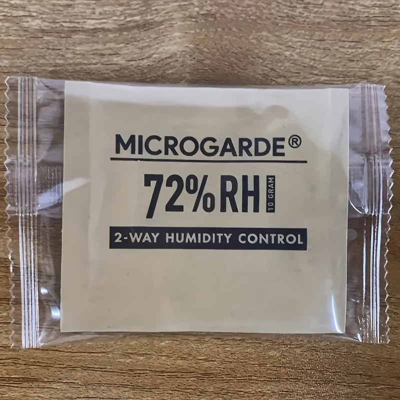 2pcs Portable Cigar Humidity Control Bags Beige Dual-Action No Electricity