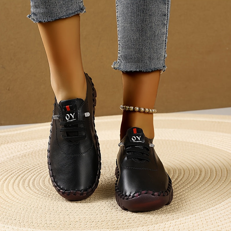 Women's Lace-Up Sneakers Breathable Soft Sole Casual Shoes Multi-Color