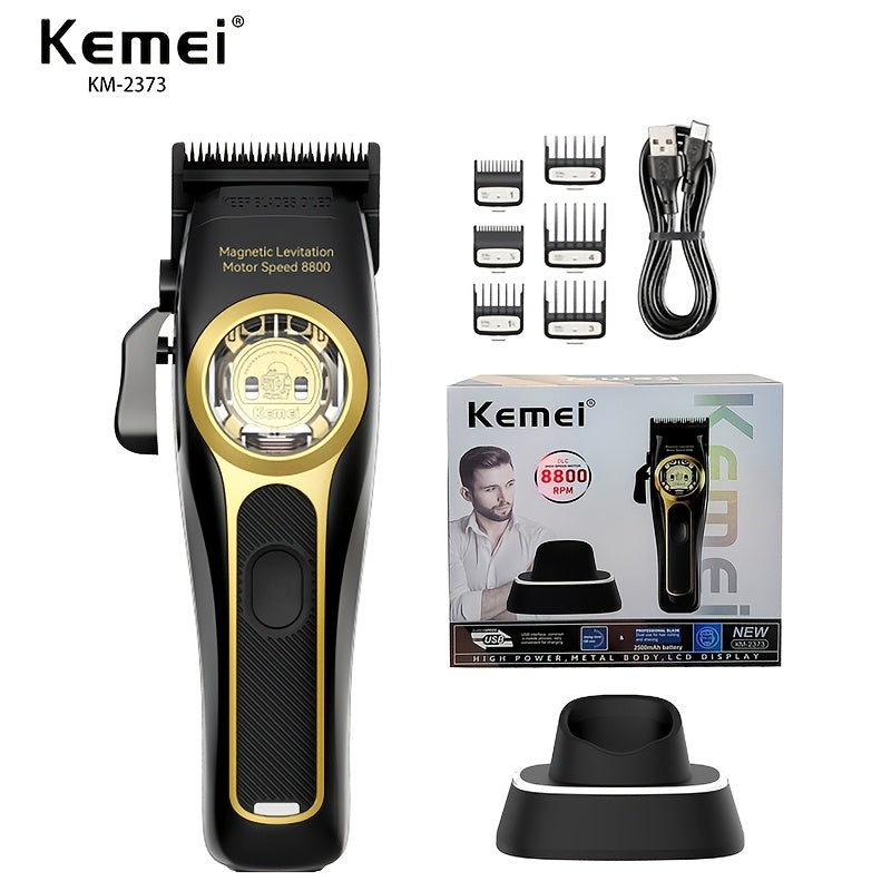Professional Hair Clipper with USB Charging Lithium Battery for Salons Barbers