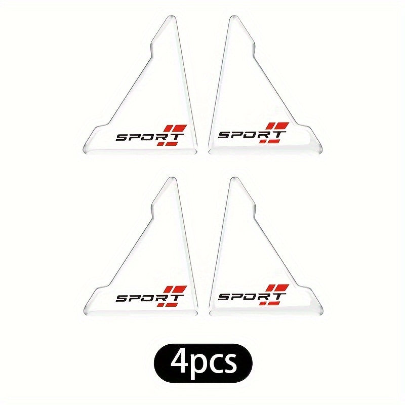 4PCS Universal Clear Silicone Car Door Edge Guards Scratch Protection Door Corner Stickers