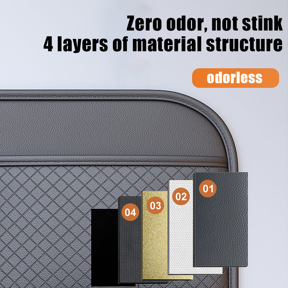 Multi-Functional Faux Leather Car Seat Organizer Hanging Storage Bag Large Capacity