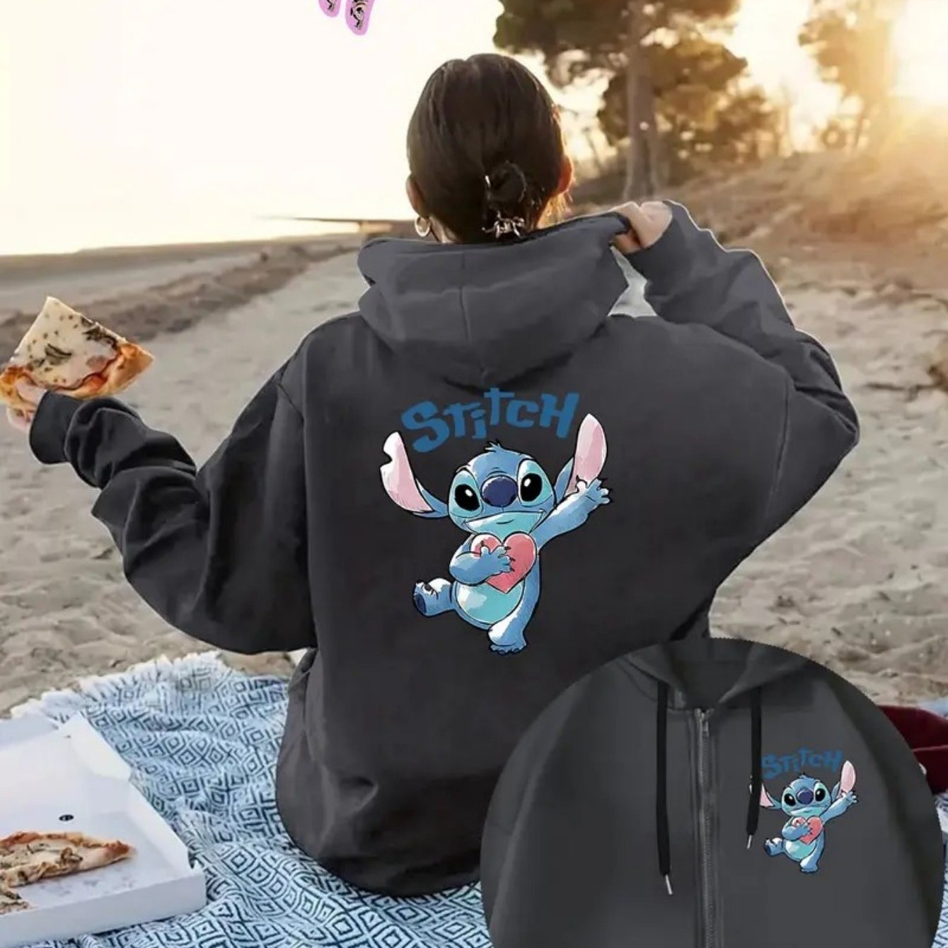 Women's Plus Size Hoodie with Pockets and Zipper All-Season Casual