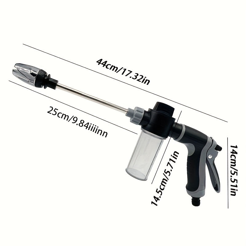 Портативный комплект распылителей для садового шланга с 7,62 м зеленым шлангом и несколькими насадками