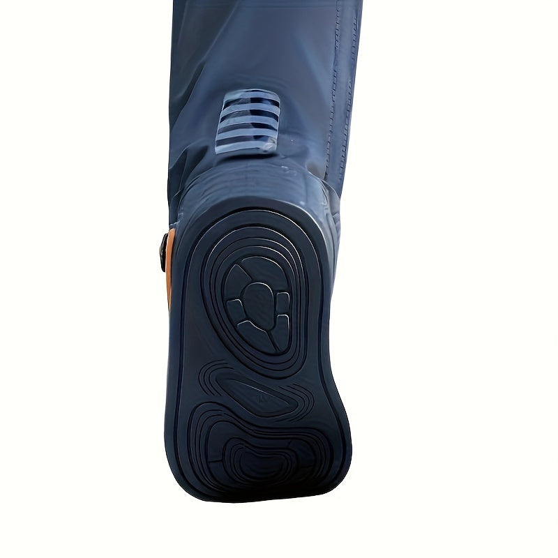 Adult Thickened PVC Rain Boots Waterproof High-Top Slip-Resistant Black