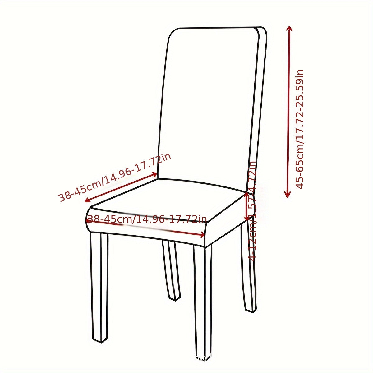 Waterproof 6 Milk Fiber Chair Cover for Indoor and Outdoor Use