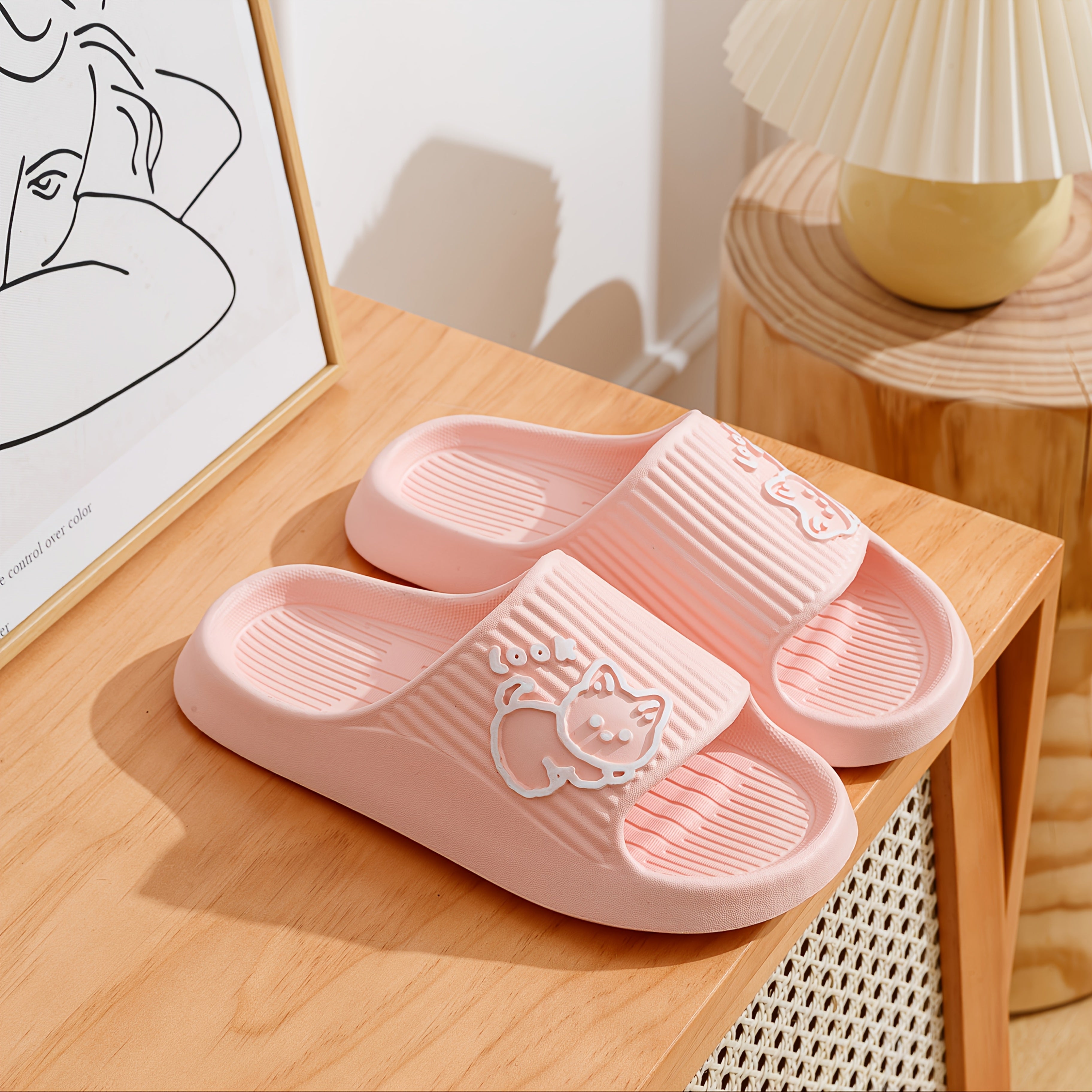 Qizlar uchun yozgi nafas oladigan ichki chanoq poyabzal, qulay slayd sandal