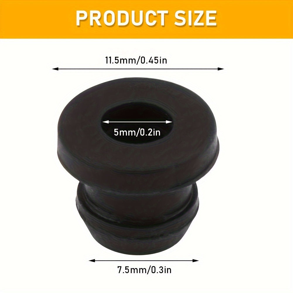 10 Pack High-Temperature Resistant Synthetic Rubber RV Stove Grommets Scratch Protection