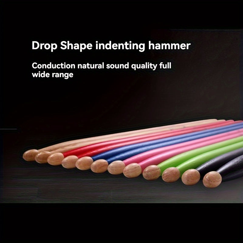 Premium Maple Wood 5A Drumsticks for Adult Jazz and Snare Drums Pair