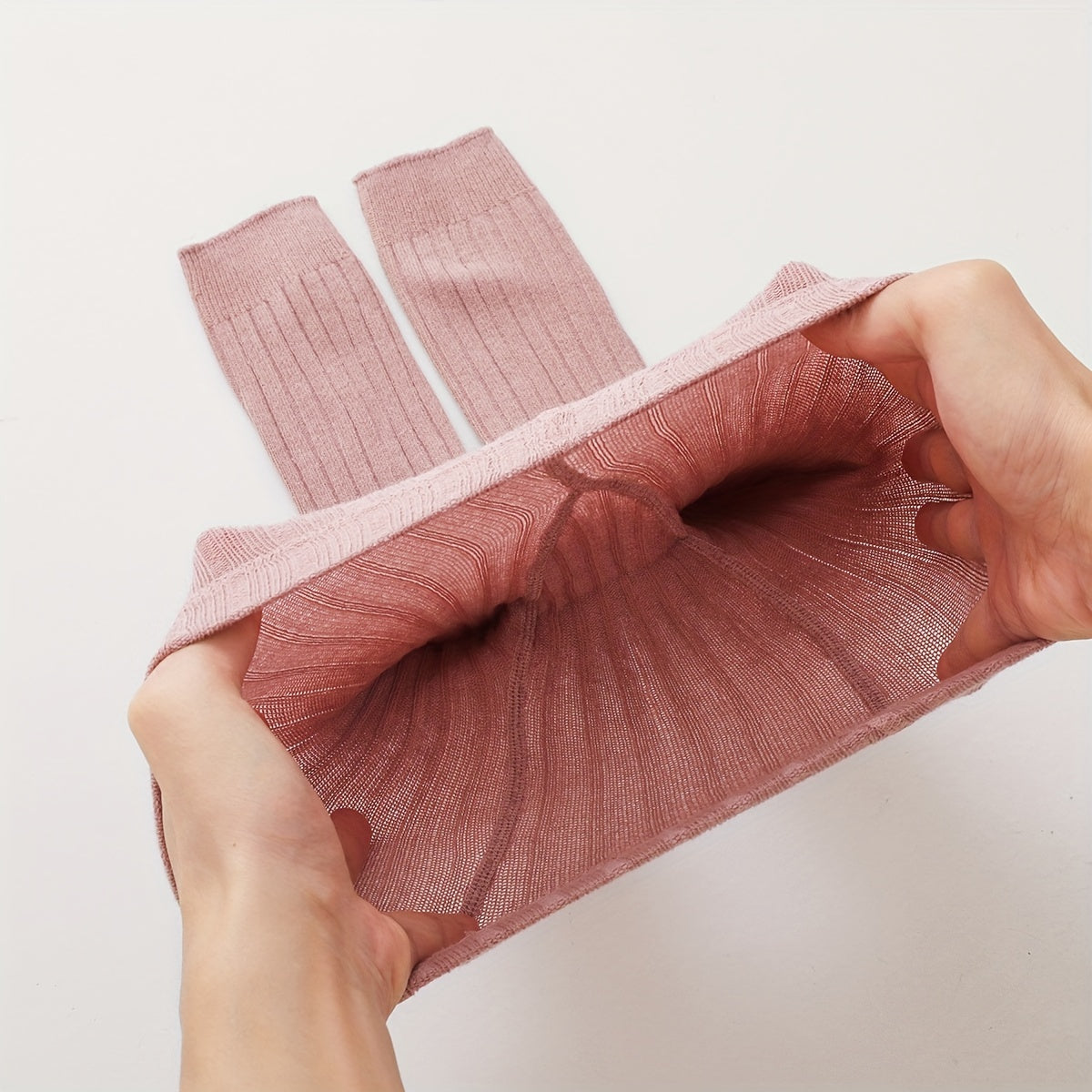 Girls Cropped Leggings with Stripes and Solid Color Polyester Blend for All Seasons