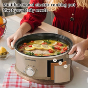 Olla eléctrica multifunción para cocinar en dormitorios, utensilios antiadherentes, múltiples métodos