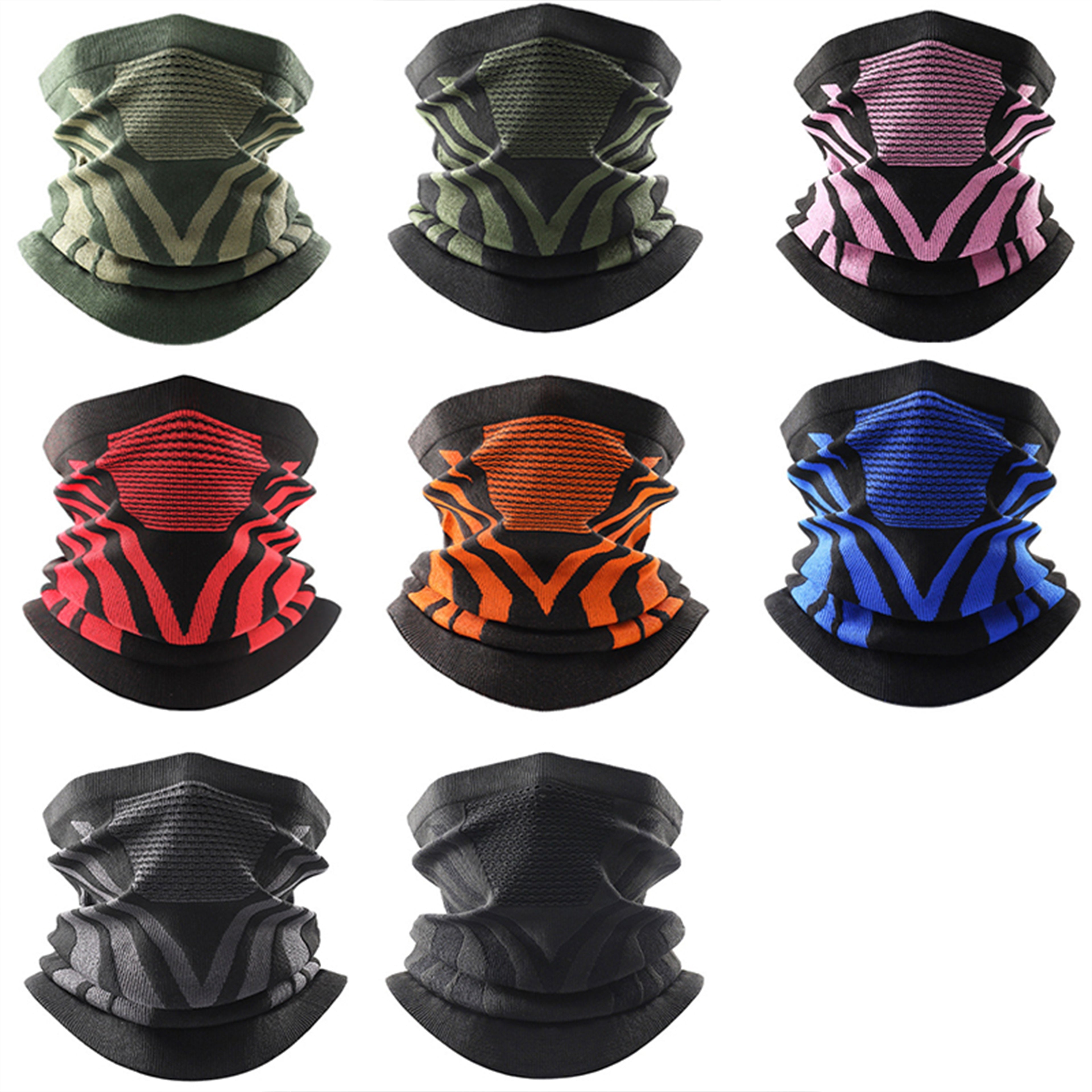 Winter Thermal Face Mask Gaiter Neck Warmer for Biking Skiing Hiking in Multiple Colors