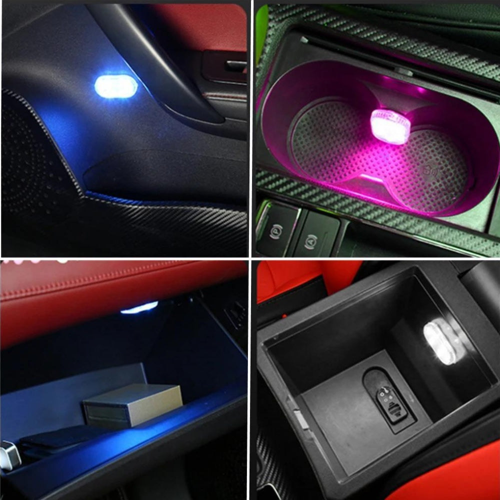 2 Pack USB-Ceiling LED Neon Accent Lights Touch Activated for Car Interior