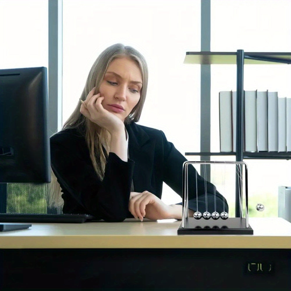 Decorative Plastic Newton's Cradle Ball Set for Weddings Offices and Homes