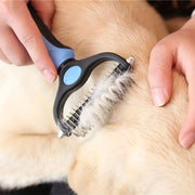 Double Sided Pet Fur Knot Cutter for Dog and Cat Grooming Shedding