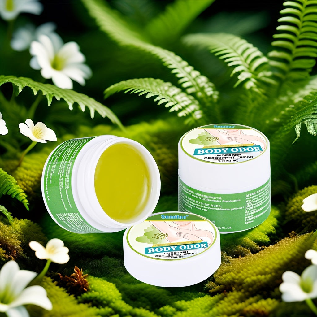 Unisex Daily Deodorant Cream for Sweat and Odor Control for Armpits and Body