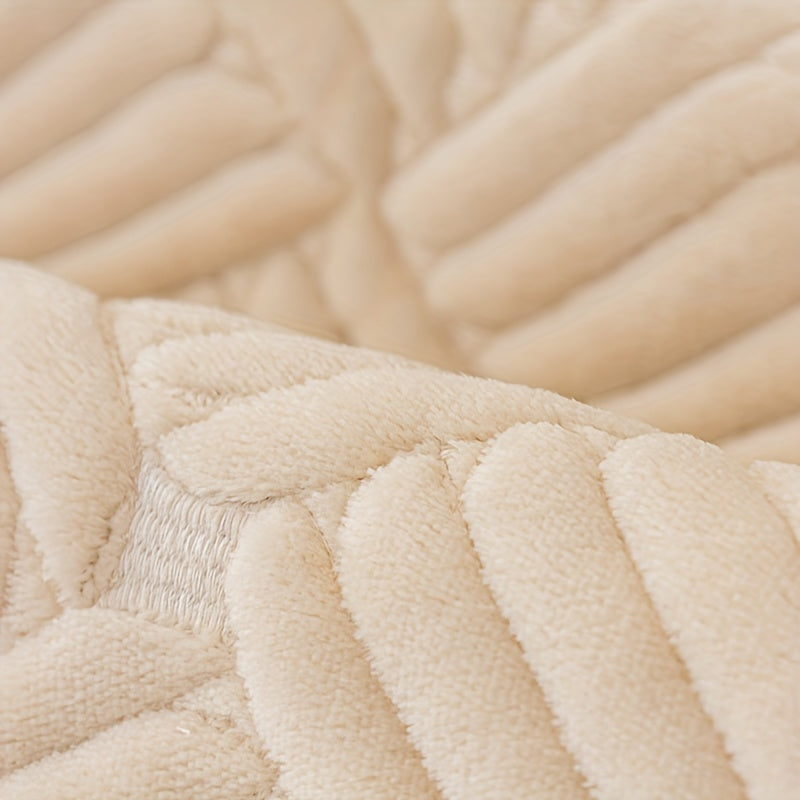 Velvet Sofa Cover Non-Slip Soft Cozy Machine Washable for Home Decor