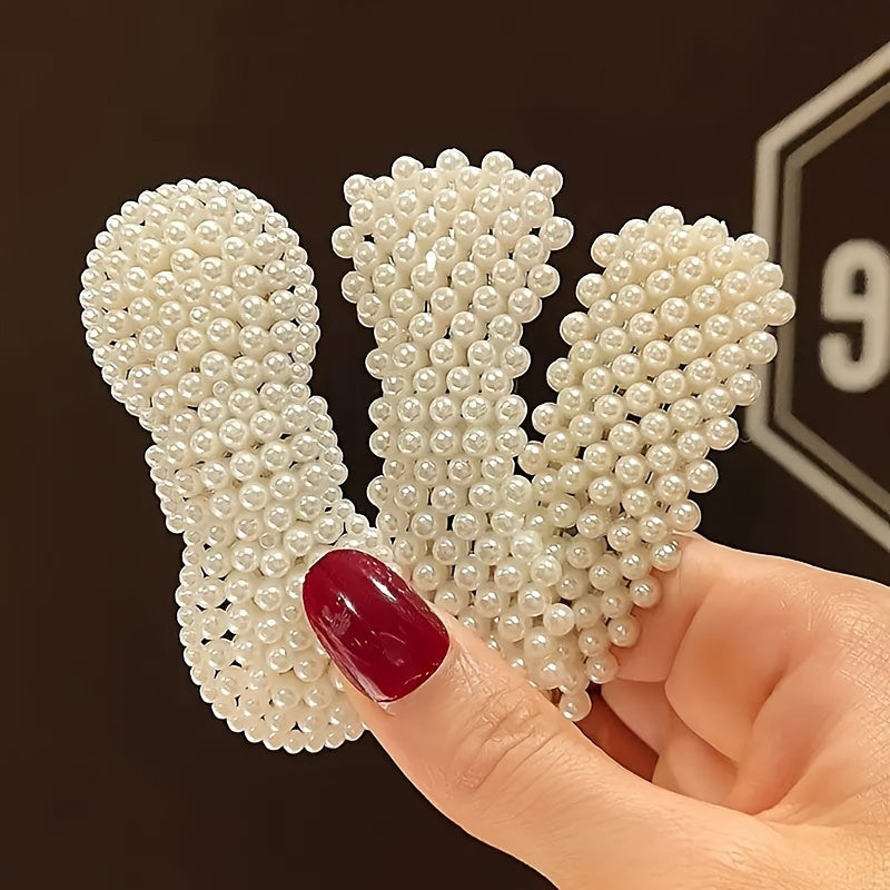 Набор из 12 или 24 заколок для волос с искусственными жемчужинами для женщин, элегантные белые аксессуары для волос