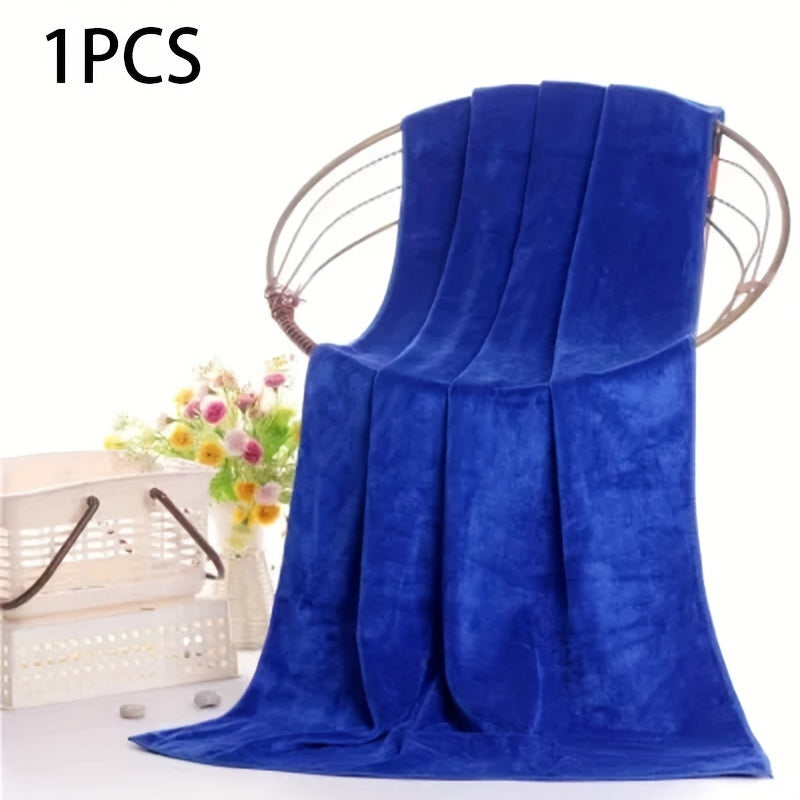 Large Microfiber Bath Towel 100x200cm High Absorbency Modern Style Home Spa