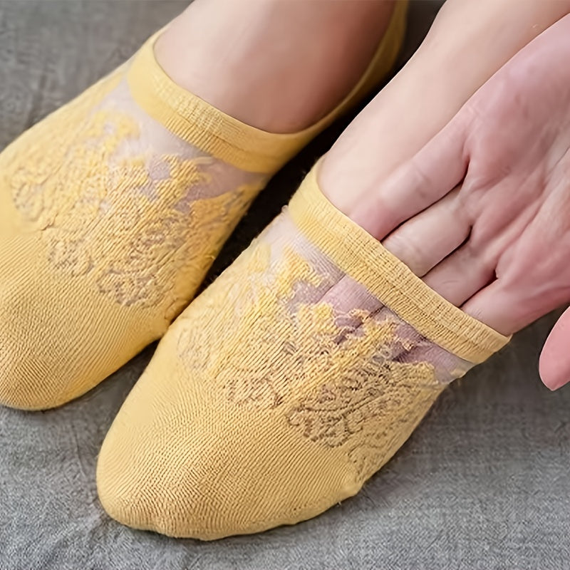 Women's Invisible Breathable Summer Boat Socks 8 Pairs Cotton Spandex Short Socks