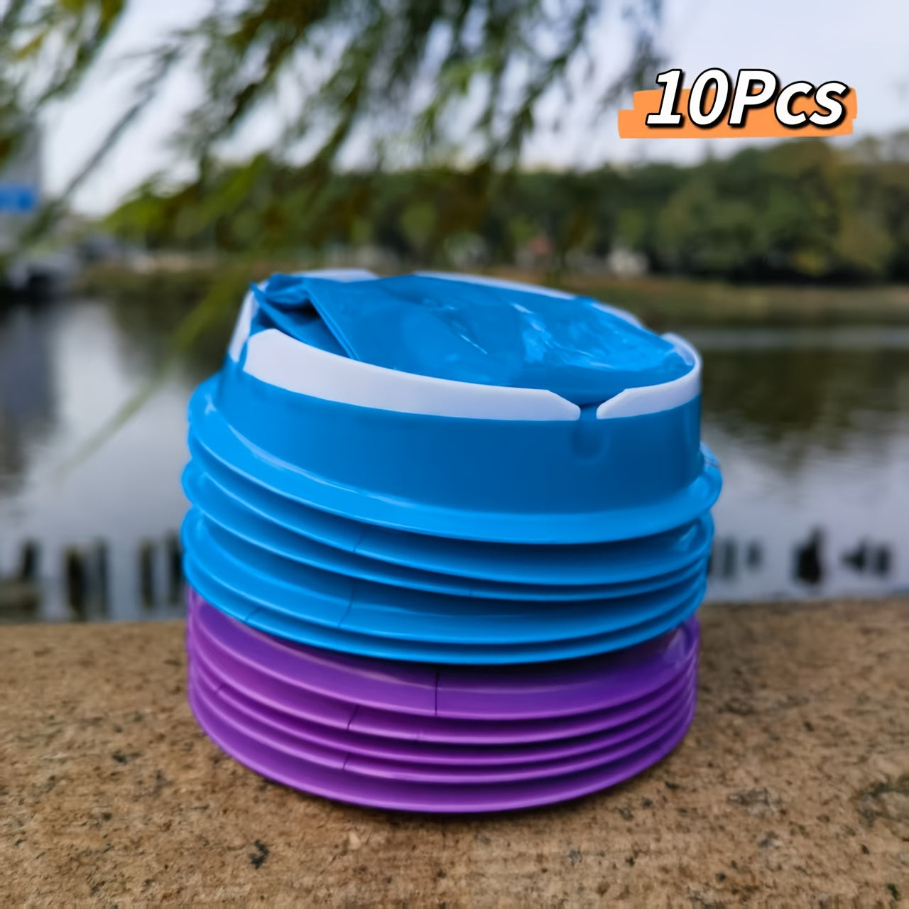 10-Pack Portable Vomit Bags for Travel, Adults and Pregnant Women, Leak-Proof