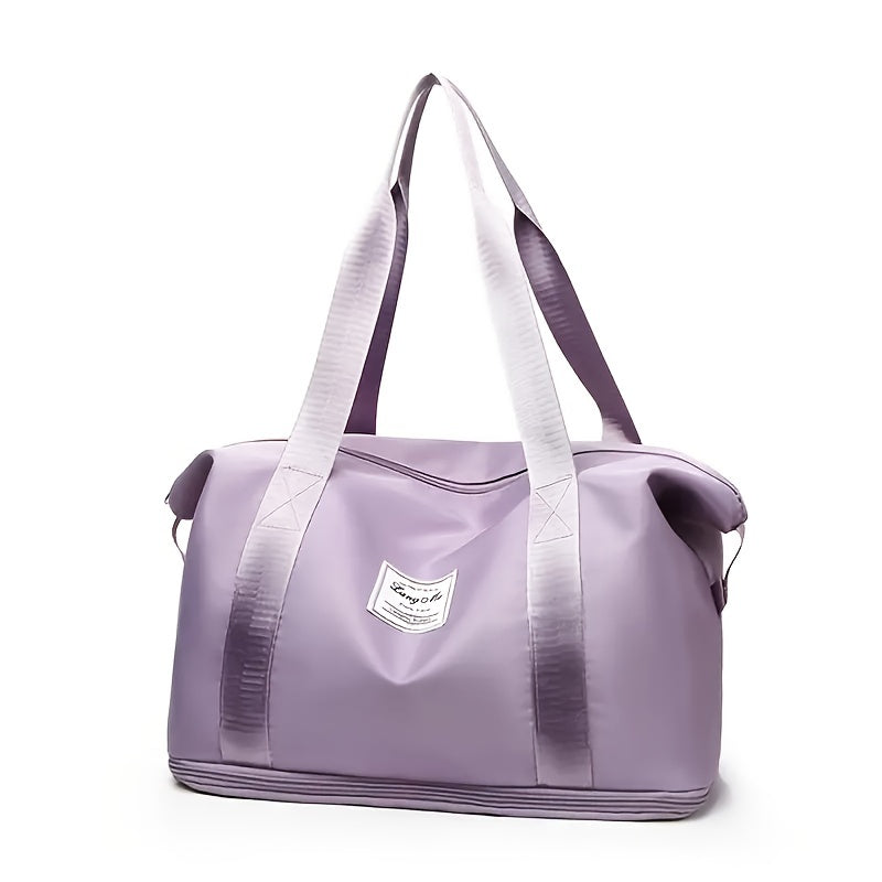 Large Capacity Nylon Travel Storage Bag with Zipper for Gym and Sports