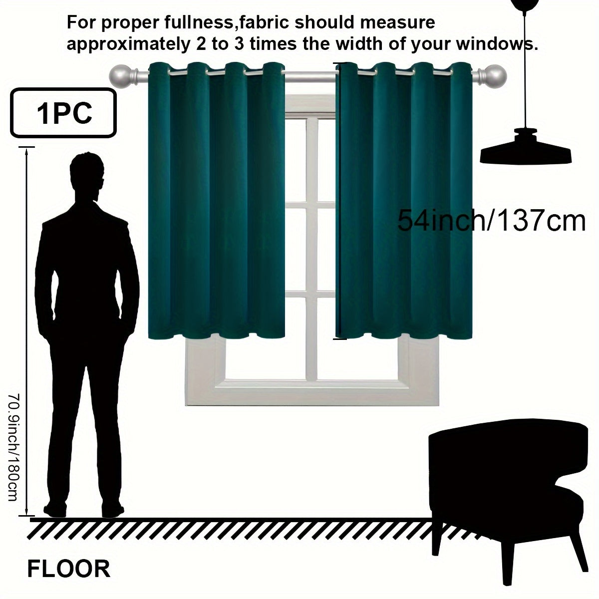 Insulation Blackout Circle Curtains for Bedrooms and Living Rooms Noise Blocker