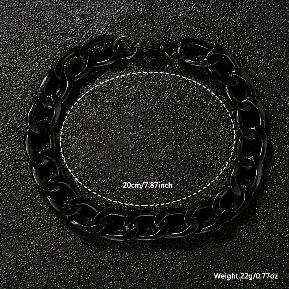 Men's Quartz Watches Set of 2 Stainless Steel Round Dial Fashion Accessories for Men