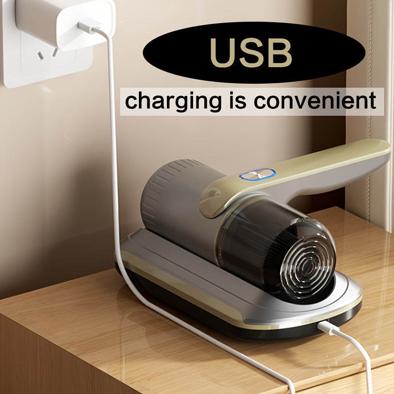 Handheld UV Mite Vacuum Cleaner with Rechargeable Battery for Home Sofa Clothing