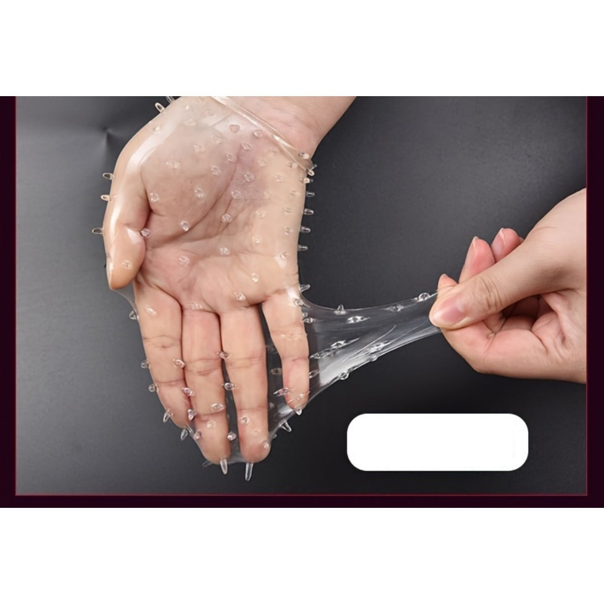 Erkaklar penis qoplamalari 5-bog'lam shaffof teksturali qayta ishlatiladigan kattalar o'yinchoqlari juftliklar uchun