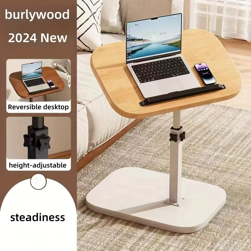 Escritorio de computadora móvil para mesita de noche, dormitorio o estudio con altura ajustable