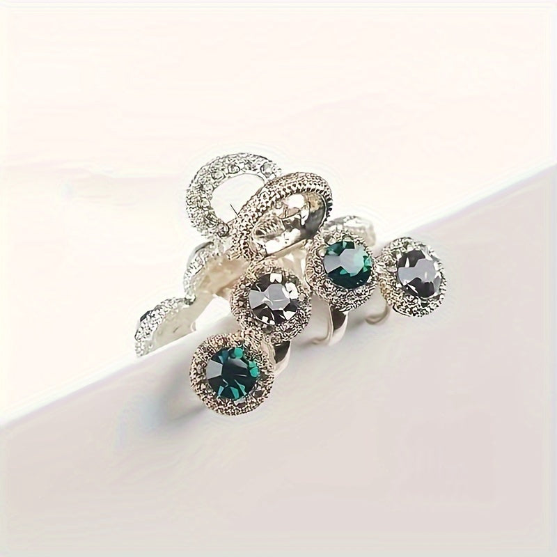 Stylish Crystal Hair Clip Alloy Rhinestone for Women and Girls