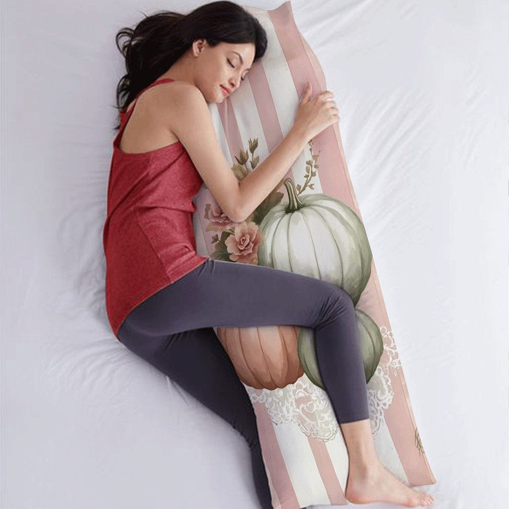 Rangli Flanel yostiq qoplami 137x51cm Yivli mashina yuvish mumkin Qovoq dizayni