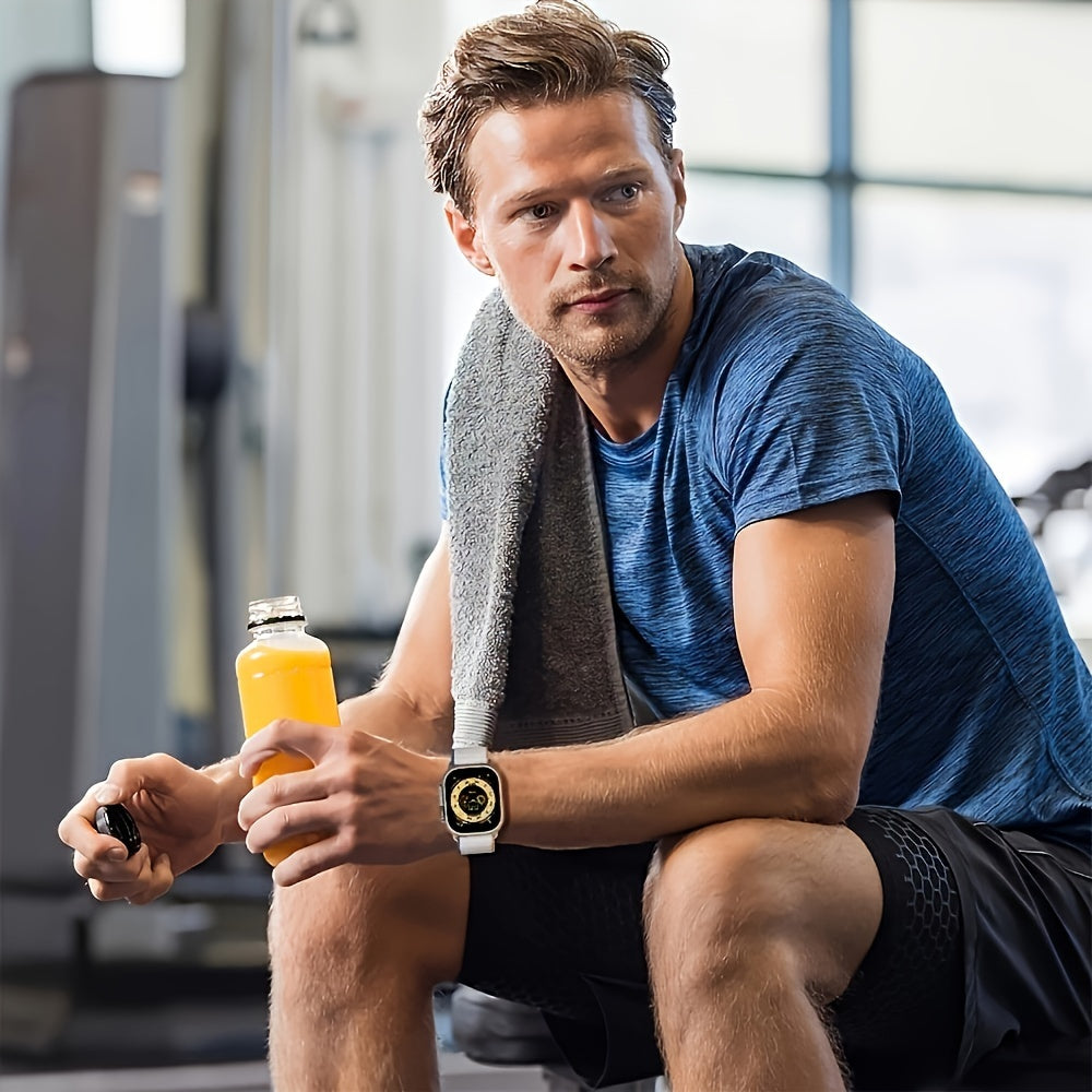 Elastic Nylon Watch Band for Apple Watch Adjustable Sport Strap Compatible with Series 10 9 8 7 6 SE 5 4 3 2 1