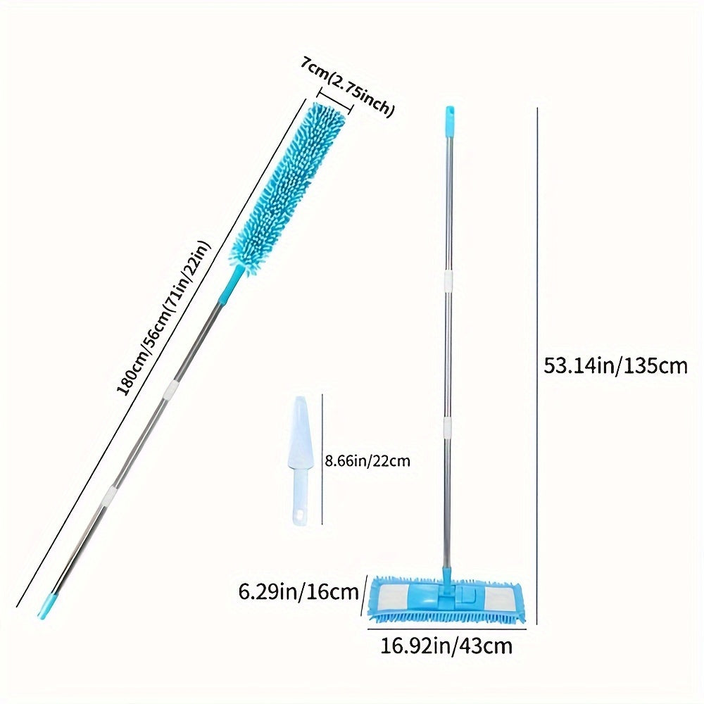 1 to'plam ko'p funksiyali tozalash to'plami, uzaytirilgan mopa, ajratiladigan chang tozalagich, chang cho'tkasi va turli tozalash vositalari bilan uy tozalash ehtiyojlari uchun.
