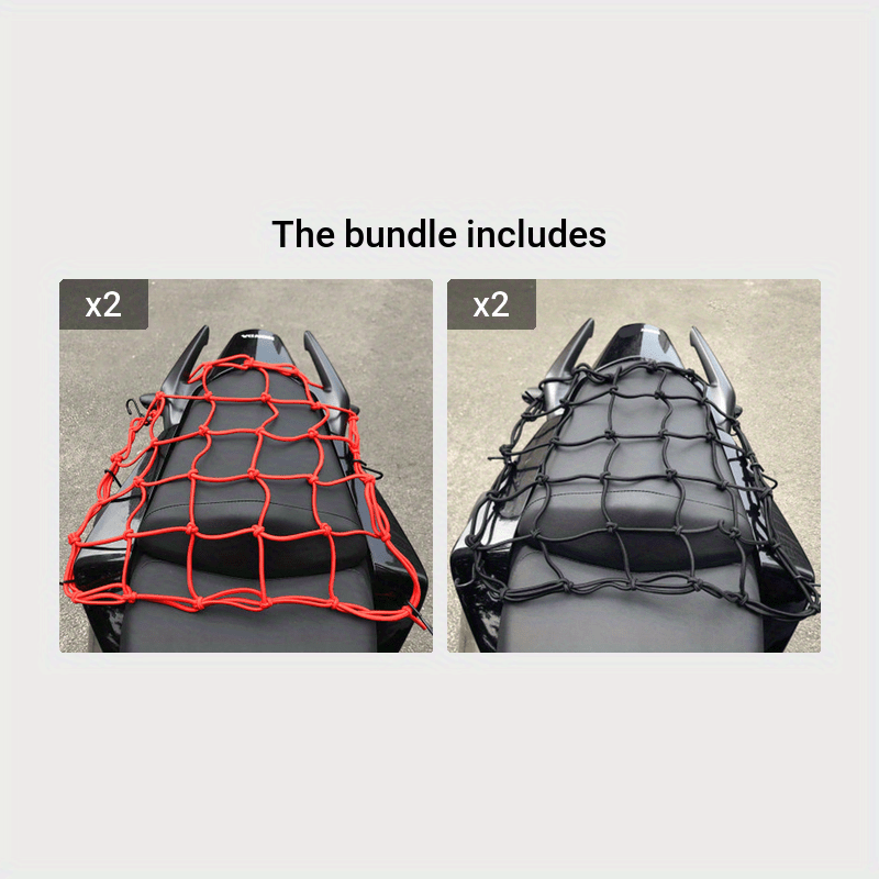 Universal 30cm Elastic Cargo Net for Motorcycles and Bicycles Rear Storage