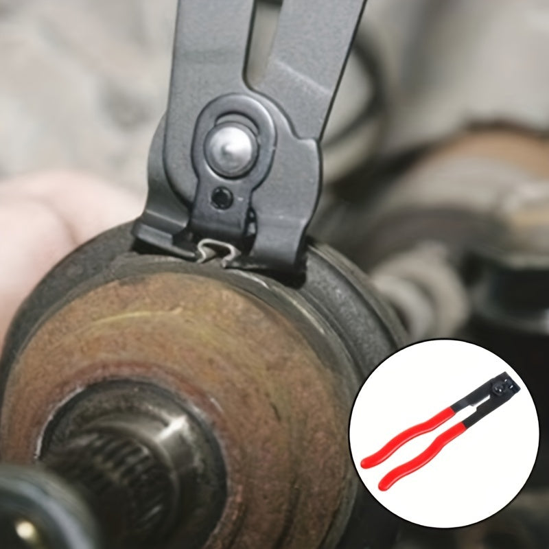 Juego de 2 pinzas para abrazaderas de juntas CV para vehículos, rojo, herramienta automotriz