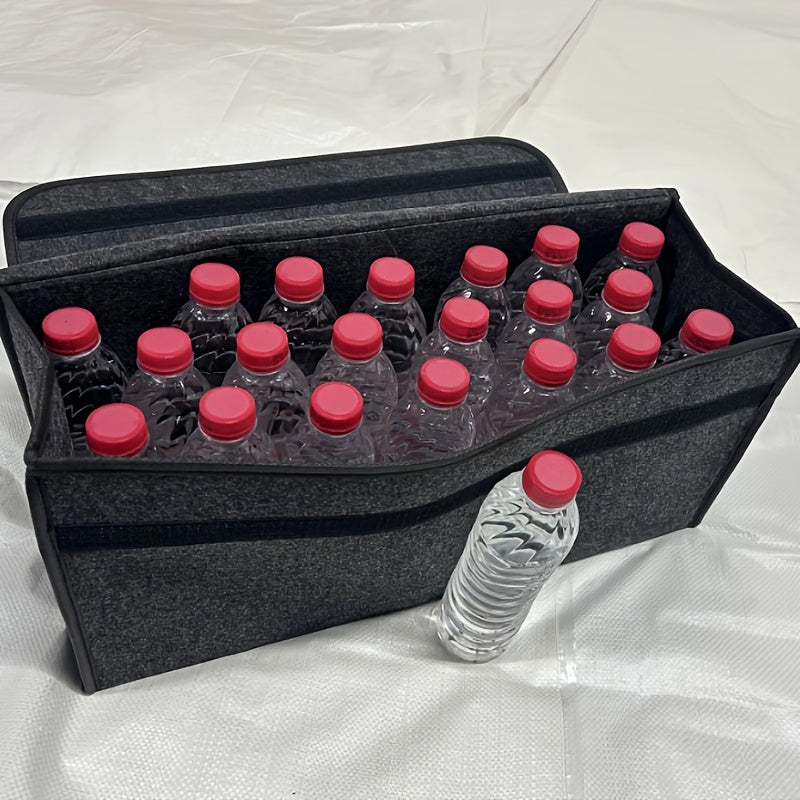 Portable Felt Car Storage Box Foldable Trunk Organizer Lightweight Car Interior Container