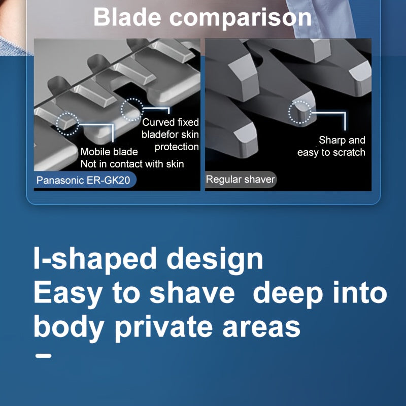 Afeitadora eléctrica recortadora para hombres y mujeres, húmedo y seco, acero, afilador, lavable, corporal, alimentada por batería, más de 60 minutos