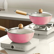 Cast Iron Mini Cooker Set with Non-Stick Frying Pan Soup Pot Ramen Bowl