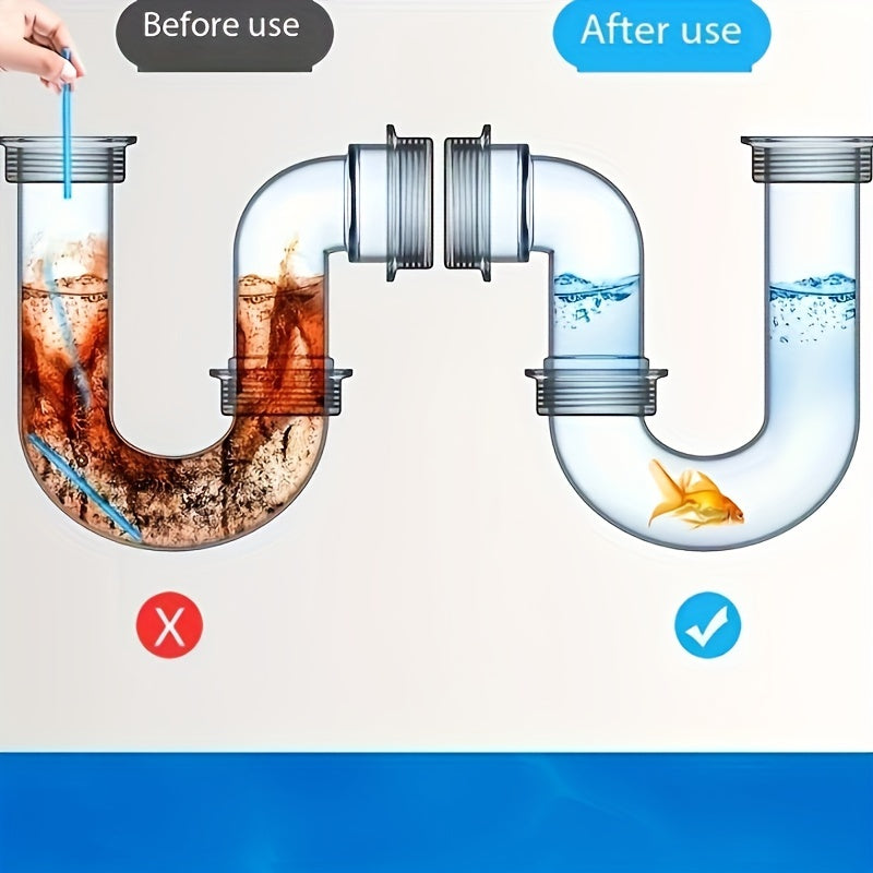 [Любимое у клиентов] Держите свои стоки чистыми с помощью 12 шт. палочек для чистки стоков Air OMA - Красочное, устраняющее запахи решение для кухонных и ванных раковин и душевых, легкое использование, не требует электроэнергии.