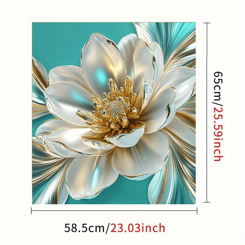 Магнит для посудомоечной машины с жемчужным и золотым тиснением в виде цветка, 2D роскошный дизайн, магнитная масляная панель, современный декор кухни