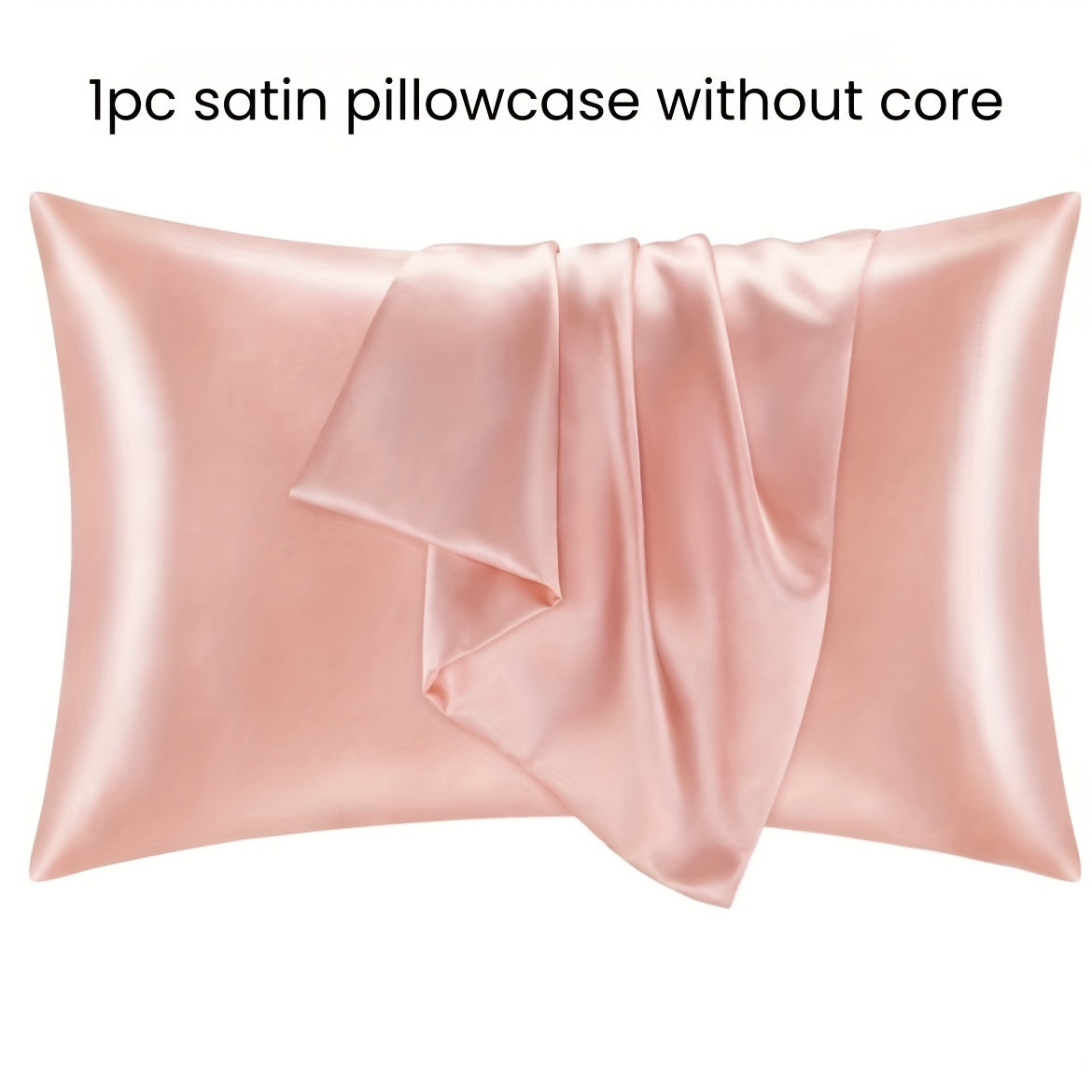 Satin Pillowcases Set of 1 or 2 Comfortable Sleep Bedding