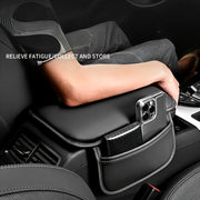 Универсальная подушка на подлокотник для автомобиля мягкая, расширенная, удобная, легкая в установке