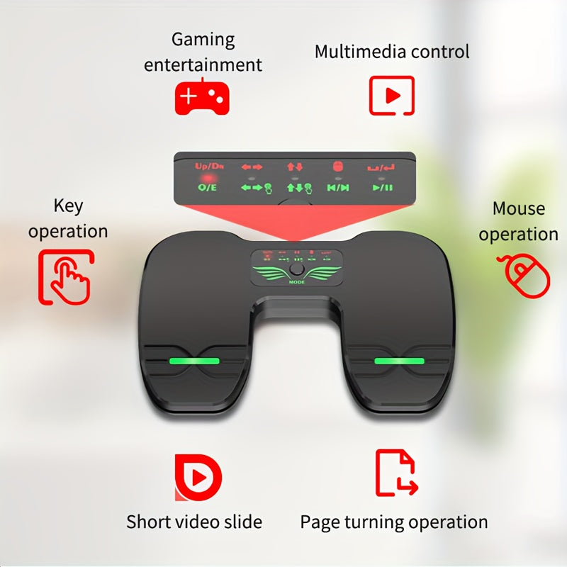 Электронный педальный контроллер для перелистывания страниц, музыки и коротких видео, черный