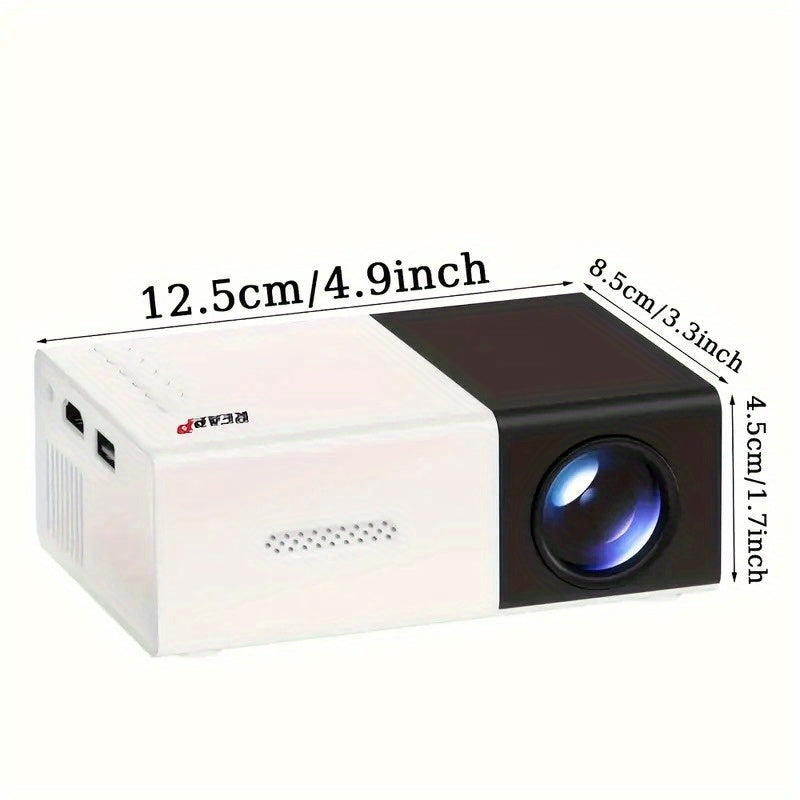 2025 Smart HD Projector with Screen 3D Ready Compatible with Mobile Phones for Home and Outdoor Use