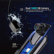 25.4cm Mirror Dash Cam 1080P Front Rear Cameras Touch Screen Night Vision Loop Recording Parking Monitor 32GB Included